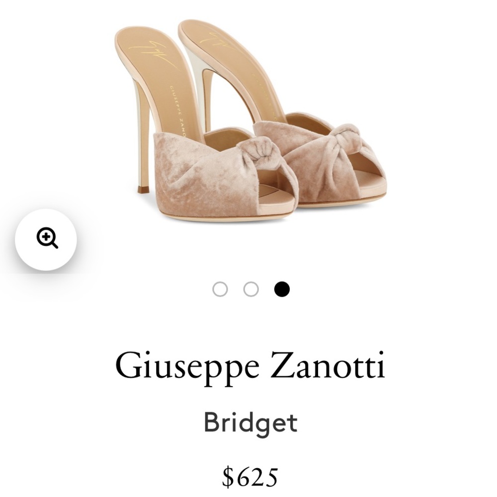 Giuseppe Zanotti Light Pink Velvet Heels Size 37.5 - Picture 2 of 12